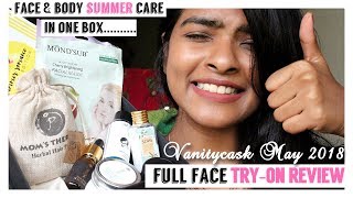 Full Face & Body Care with VanityCask May 2018 Box || Yay!! My Skin loves it #summercare ??
