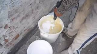 Производство декоративного камня  1  часть  начало  заливка  сушка  cut 1