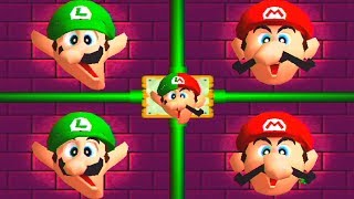 Mario Party 2 MiniGames - Mario vs Luigi vs Yoshi vs Peach
