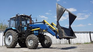 Фронтальный погрузчик КУН-4.2Б + челюстной ковш
