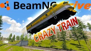 The Craziest Train Stunts and Crashes! - High Speed Train Locomotive - BeamNG Drive