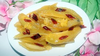 কাঁচা আমের কাশ্মিরী আচার(ট্রেডিশনাল রেসিপি )# Kacha amer kashmiri achar recipe#kashmiri mango pickle