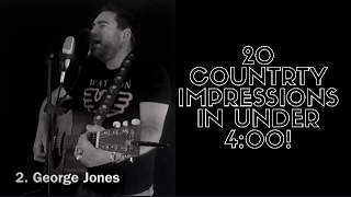 20 Country Music Impressions In Under 4 Minutes!!!