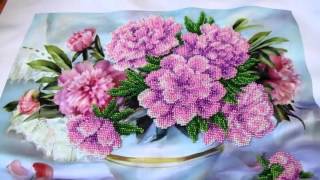 Вышивка бисером: Пионы от фирмы Матренин Посад ГОТОВЫ.