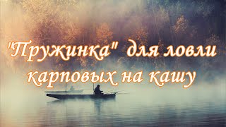 Пружинка для ловли карповых на кашу