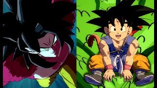 Dragon Ball FighterZ: Kid Goku GT/Super Saiyan 4 Goku Gameplay! DLC 6