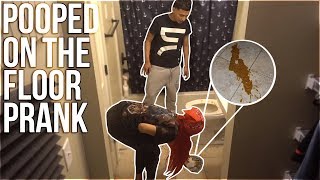 POOP'D ON FLOOR PRANK!! ON BOYFRIEND **GOES CRAZY!!**