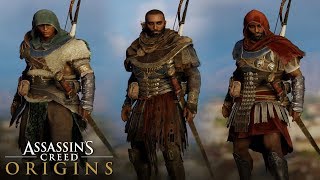 Assassin's Creed Origins - All Gladiator Outfits from Arena Battles (How to Unlock) Hood/No Hood
