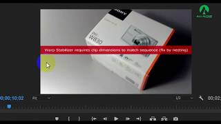 Not Stabilize ,fix it adobe premier pro warp stabilizer.