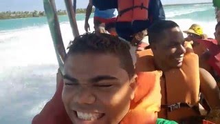 En Lancha rapida para la Isla Saona
