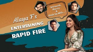 Alaya F's FUN Rapid Fire | Salman Khan Tinder Bio | Kill Kartik Aaryan | Marry & Hook Up-? | Koimoi