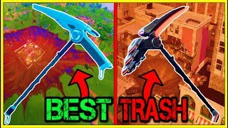 RANKING EVERY BATTLE PASS PICKAXE FROM WORST TO BEST! (Fortnite Battle Royale!)