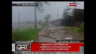 QRT: Mahigit 100 pamilya sa Bulakan, Bulacan, lumikas sa kasagsagan ng Bagyong Ompong