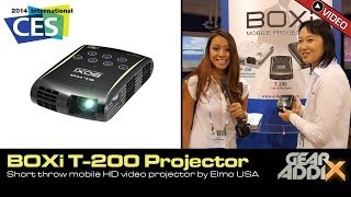 Boxi T-200 Short Throw Projector by Elmo USA (CES 2014)