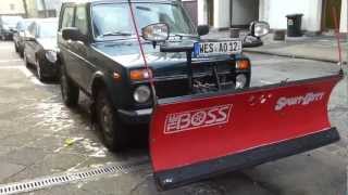 Lada Niva Germany. Снегоуборочная Нива ВАЗ-2121 в Германии.