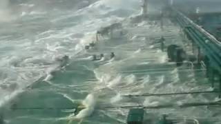Full loaded Oil Tanker in storm