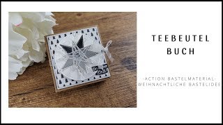 Teebeutel Buch ~ Action Bastelmaterial ~ Weihnachtliche Bastelidee