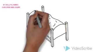 How to Draw a bed / Как нарисовать кровать