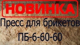 Гидравлический пресс для производства топливных брикетов ПБ-6-60-60 от компании МОЛОТ .