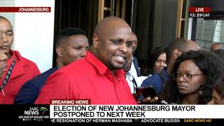 Jo'burg Mayor election postponed | EFF reacts