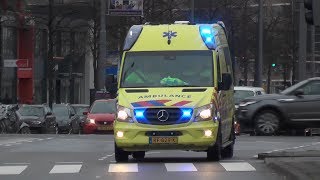 [2 sirenes!] Nieuwe Ambulance 132 Rotterdam met spoed naar melding in Ridderkerk! #705
