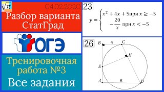 Разбор варианта ОГЭ Статград от 4 февраля 2020