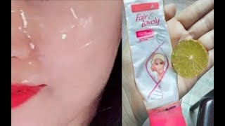 fair lovely and lemon use | face pack for glowing skin homemade with fair and lovely