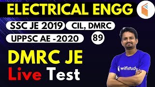 9:00 PM - SSC JE 2019 | Electrical Engg. by Ashish Sir | DMRC JE (Live Test)