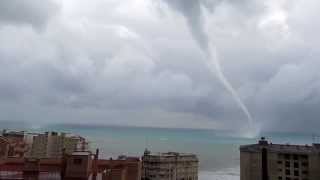 Dos Tornados [trombas marinas] en Alicante - La Vila Joiosa - Villajoyosa - HD 1080P tornado