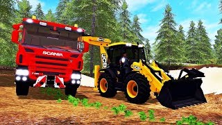 Farming simulator 2017 - Loading sand with JCB 4CX