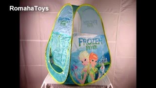 Детская палатка Frozen - как собрать палатку домик. Видео инструкция.
