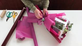 Как собрать букет | Korean style bouquet wrapping | ArtHolidays