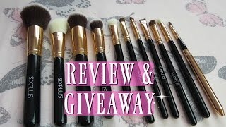 Sixplus 12 Piece Brush Set Review + GIVEAWAY!! ♡ Marina Petrou