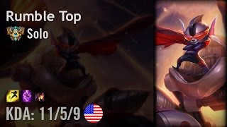 Rumble Top vs Maokai - Solo - NA Challenger Patch 6.10