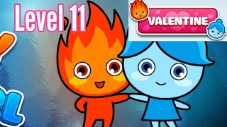 LuckyBoy And PrettyGirl Level 11 Valentine Android Crystal Temple Maze Walkthrough