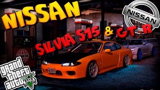 Grand Theft Auto 5 -  Nissan GT-R и Silvia S15(Обзор модов в GTA V)