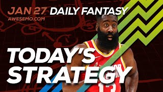 NBA DFS Strategy - Mon 1/27 - Awesemo.com