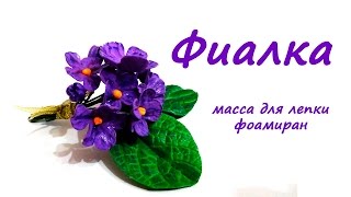 Виктория Смирнова. Фиалка. Масса для лепки и фоамиран