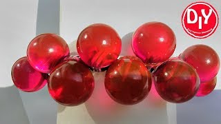 ???Резиночка для волос с шариками из эпоксидной смолы, плюс два котика/DIY/Мастер класс