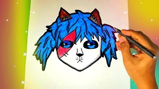 Как нарисовать Салли Фейс? How to draw Sally Face? Лёгкие рисунки для начинающих