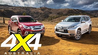 2018 Isuzu MU-X vs Mitsubishi Pajero Sport 4x4 comparison review | 4X4 Australia