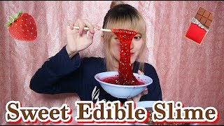 LIQUID EDIBLE SLIME PART 2 - SWEET EDIBLE SLIME ' BIKIN SLIME MANIS YANG BISA DI MAKAN SIMPLE