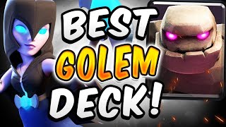 Trophy Pushing on Ladder With The Best Golem Night Witch Deck on My Level 12 Mini! (Clash Royale)