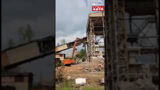 Снос железобетонных промышленных зданий