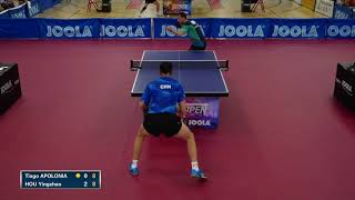 2018 JOOLA LA Open - Singles QF - Tiago Apolonia vs Hou Yingchao (Highlights)