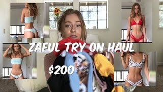$200 on ZAFUL?!?  BIKINI TRY ON HAUL| DAISYKEECH