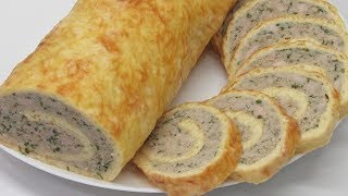 ШИКАРНЫЙ МЯСНОЙ РУЛЕТ - Хоть на праздник хоть на каждый день / Вкусный Уголок