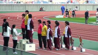 日本選手権リレー 400mリレー表彰式 熊谷史子 北風沙織 野村有香 福島千里