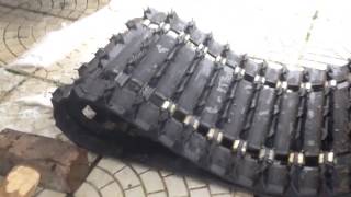 Ремон гусянки у снегохода Динго 125