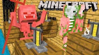 ТЁМНАЯ МАГИЯ и ЗЕЛЬЕВАРЕНИЕ!! (Minecraft PE Выживание #11)